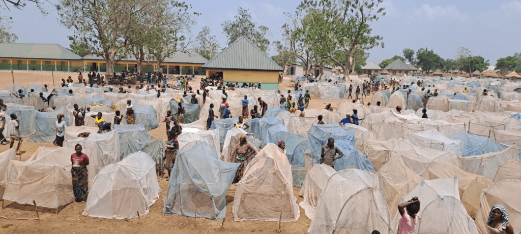 IDP camp in Guma County in Northern Benue State. Photo by Dede Laugesen.