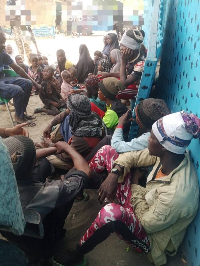 Boko Haram/ISWAP decampees. Photo credit: Zagazola Makama.