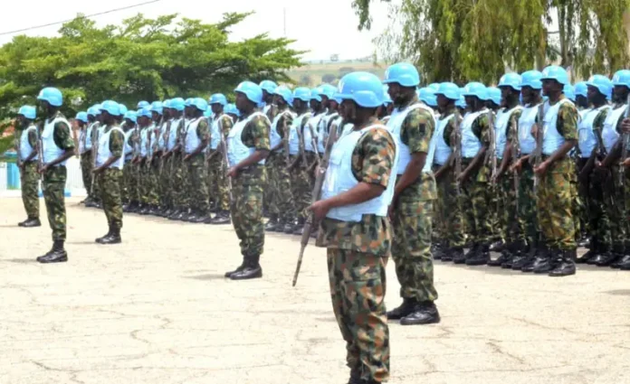 Soldiers deployed to Gambia. Photo credit: Zagazola Makama.