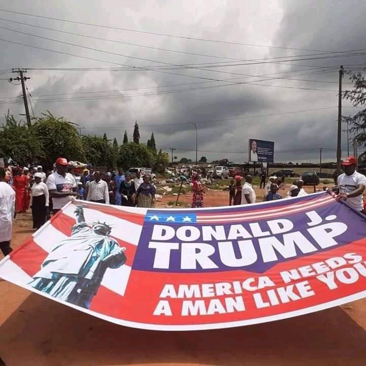 Nigerian Christians expressed solidarity with Donald Trump’s vision in November, 2020. The Most Rev. Daddy Hezekiah, the founder and leader of Living Christ Mission Inc, and his members organized a prayer walk for US President, Donald Trump in Onitcha, Anambra State, SE Nigeria.