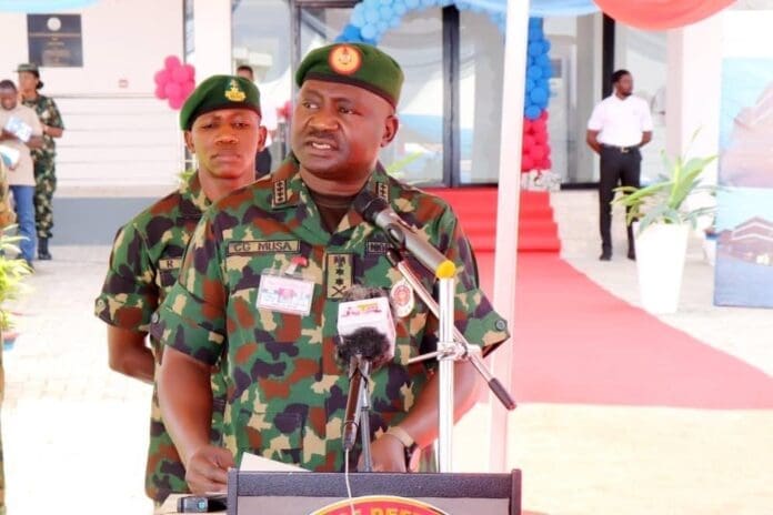 Nigeria’s Chief of Defense Staff, Gen. Christopher Musa, manages a force of approximately 130,000 regular army troops which are deployed to confront four separate insurgencies: Boko Haram; Islamic State of West Africa; Ansaru, and Lakurawa. In addition, his forces have been attacking radicalized bandit gangs numbering 30,000 or more that control vast stretches of ungoverned space in the Northwest. Experts tell TruthNigeria that the size of the armed forces should be greatly enlarged in order to end the complex civil war raging across 36 states. photo courtesy of Nigerian Army.