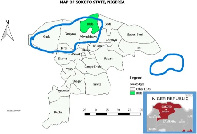 Map showing affected LGAs in Sokoto state. Credit: TruthNigeria