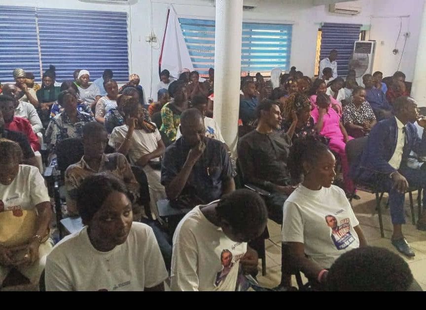 A group of Nigerians who attended the Charlie Kirk memorial service Photo by: Mike Odeh James.