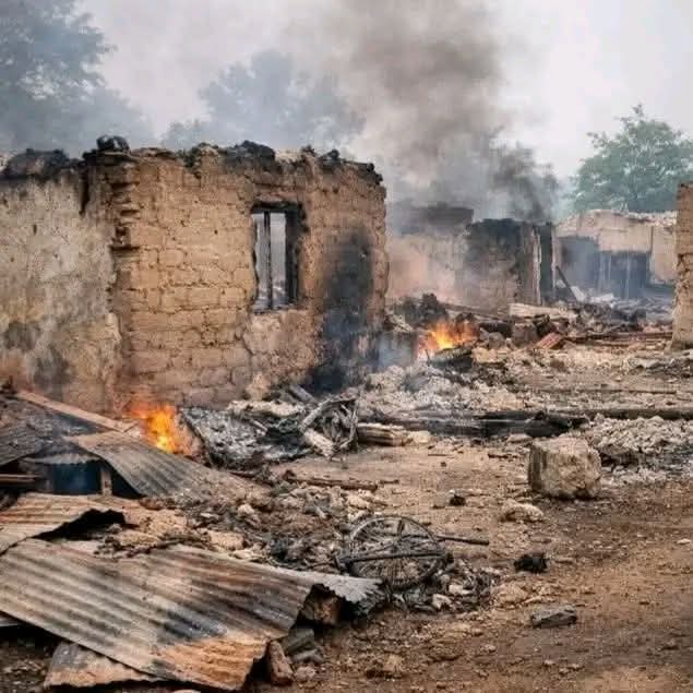 One of the burnt houses in Anwase Community
Credit: Kwande Photos Archive