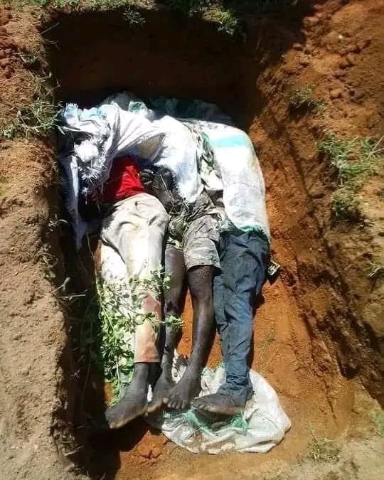 bodies of Christians killed by FEM credit by Suleman Ayuba