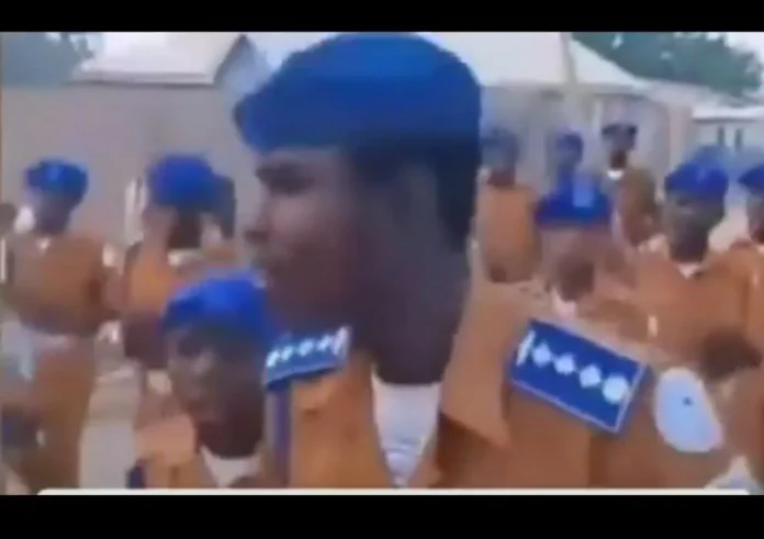 Screenshot of youth preaching religious intolerance, violence